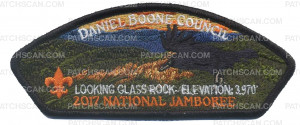 Patch Scan of 2017 National Jamboree- Daniel Boone Council- JSP (Looking Glass Rock)