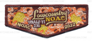 Patch Scan of Unali'yi 236 NOAC 2022 flap burgundy border