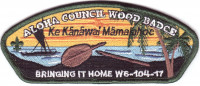 Aloha Council Wood Badge CSP - Green Border Aloha Council #104