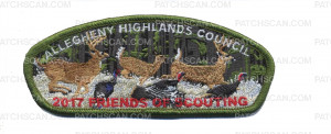 Patch Scan of Allegheny Highlands Council- FOS 2017- Green Border 