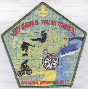 Patch Scan of San Gabriel Valley Council - National Jamboree - Main Patch