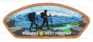 Patch Scan of Virginia Headwaters Council Hikers CSP (Bronze Metallic) 