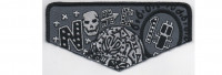 2018 NOAC Flap Laughing Skull Grey Scale (PO 87777) Yucca Council #573