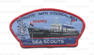 Patch Scan of Patriots Path Council - Sea Scouts - Sea Dart II