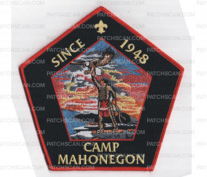 Patch Scan of Camp Mahonegon Commemorative Back Patch (PO 87280)
