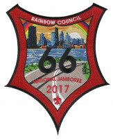 Rainbow Council 2017 National Jamboree Center Patch Rainbow Council #702