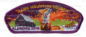 Patch Scan of Hawk Mountain Council- Klondike 2018 Staff 