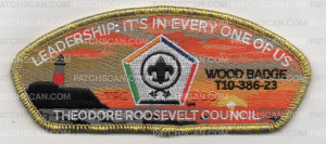 Patch Scan of TRC WOOD BADGE CSP 2023 GOLD