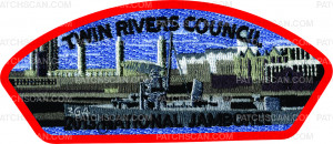 Patch Scan of 2013 JAMBOREE- TWIN RIVERS- RED BORDER #214158