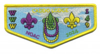 Caddo Lodge 149 NOAC 2024 Flap (Yellow) Norwela Council #215