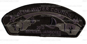 Patch Scan of  Blue Water Council- Black Ghosted- 210289