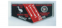 Tarhe Lodge NOAC flap silver border Tecumseh Council #439