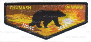 Patch Scan of Chumash 90 NOAC 2022 flap sunrise