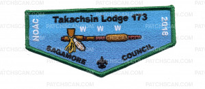 Patch Scan of Takachsin Lodge 173 New Mown Hay Pocket Flap
