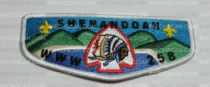 Patch Scan of Shenandoah 258 Flap Silver