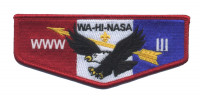 Wa-Hi-Nasa 111 flap red border Middle Tennessee Council #560