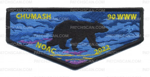 Patch Scan of Chumash 90 NOAC 2022 flap sunset