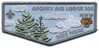 Apoxky Aio 300 2022 NOAC Winter top flap Montana Council #315