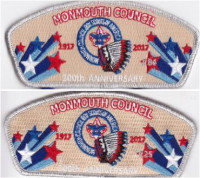 100th Anniversary CSP Metallic and Numered Monmouth Council #347
