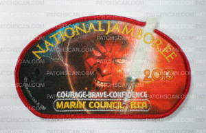 Patch Scan of National Jamboree-Courage, Brave, Confidence 2013