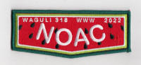 Waguli 318 NOAC Watermelon Flap Northwest Georgia Council #100