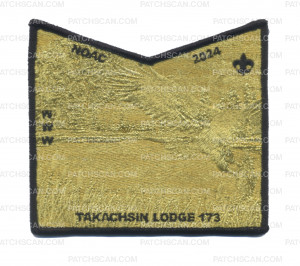Patch Scan of  Takachsin Lodge 173 NOAC 2024 Ghosted  "Eagle/Cardinal" (Bottom)