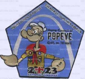 Patch Scan of 454353- Home of Popeye - Center patch