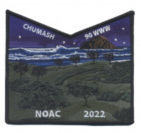 Chumash 90 NOAC 2022 pocket patch night time Los Padres Council #53