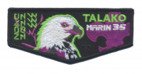 Talko Marin 35 NOAC 2022 flap green/white lettering Marin Council #35
