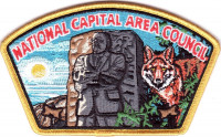 NCAC Fox Wood Badge CSP Gold Border National Capital Area Council #82