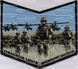 Patch Scan of Takachsin Lodge NOAC 2018 (Military Soliders) Bottom Piece 