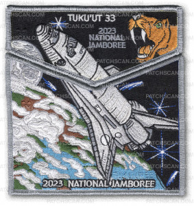 Patch Scan of P24953 (Silver) 2023 Tuku'ut 2023 National Jamboree Flap_Pocket