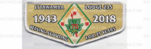 Patch Scan of 2018 Lodge Flap Gold (PO 87581)