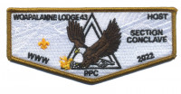 WOAPALANNE LODGE 43 - 2022 Section Conclave (Host) Bronze Patriots' Path Council #358