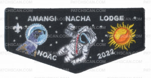 Patch Scan of Amangi Nacha Lodge- NOAC 2022 (Black Border)