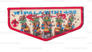 Patch Scan of K122676 - GRAND CANYON COUNCIL - WIPALA WIKI NEW STANDARD LODGE FLAP (RED)