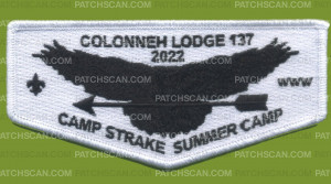 Patch Scan of Colonneh Lodge Camp Strake Summer Camp (Black Raven)
