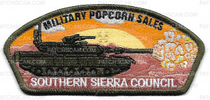 Patch Scan of Military Popcorn Sales Southern Sierra Council CSP