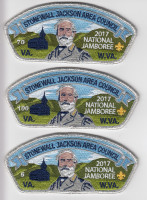 SJAC 2017 Jamboree Collector CSP (numbered) Virginia Headwaters Council formerly, Stonewall Jackson Area Council #763