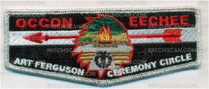 Patch Scan of Ferguson Ceremony Circle Flap silver