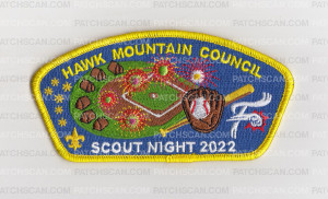 Patch Scan of Hawk Mountain Scout Night CSP 