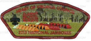Patch Scan of 2013 National Jamboree Jsp #4- Heart of Virginia Council- 209687