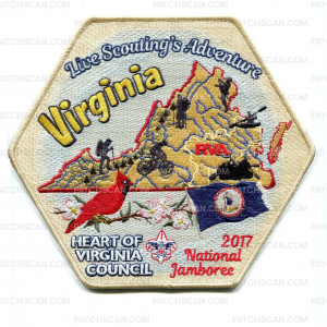 Patch Scan of 2017 National Jamboree - Heart of Virginia Council - Center