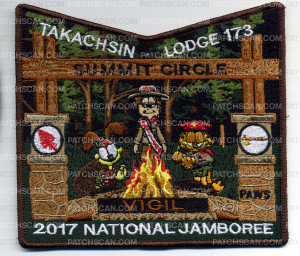 Patch Scan of Takachsin Lodge Pocket Vigil Brown Border