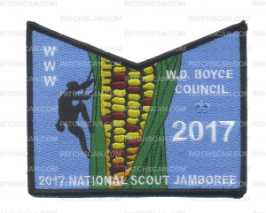 Patch Scan of W.D. Boyce Council - 2017 National Jamboree - Bottom Pocket Piece 