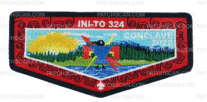 Patch Scan of INI-TO Lodge 324 Conclave 2022 (Black) 