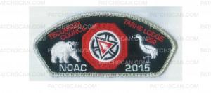 Patch Scan of Tarhe Lodge NOAC CSP metallic silver border