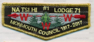 Patch Scan of Natsi Hi Lodge 71 Monmouth Councl 1917-2017