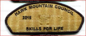 Patch Scan of Hawk Mountain Council Skills For Life 2015