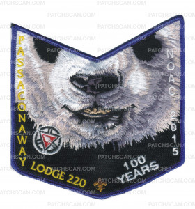 Patch Scan of NOAC pocket patch Panda Bear (34403)